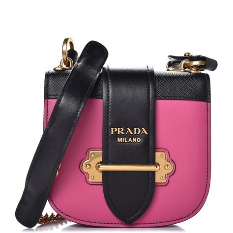 prada cahier crossbody bag leather nero gold|Prada crossbody wallet.